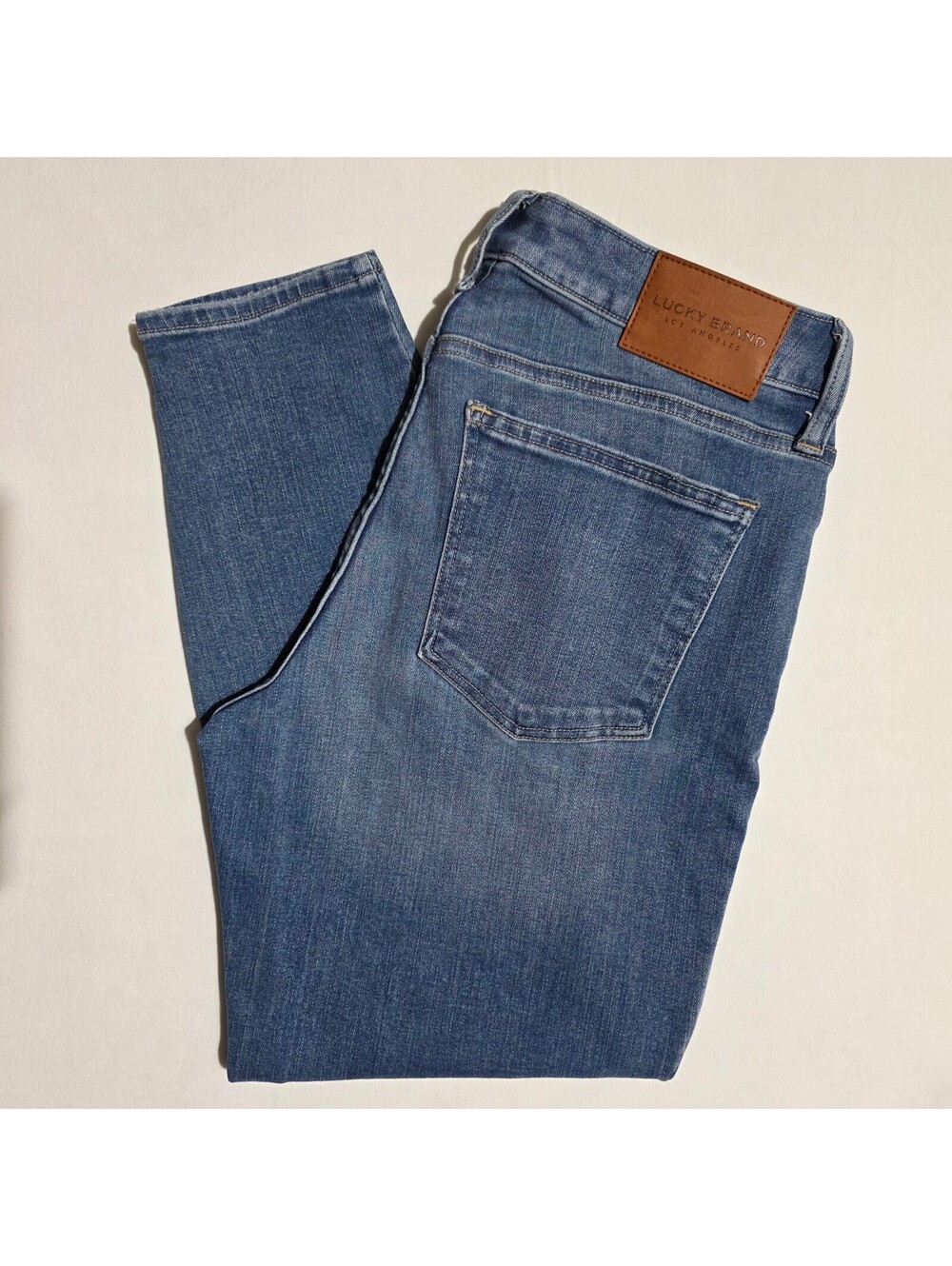 Lucky Brand Low Rise Lolita Crop Jeans Size 12/31 Light Blue Denim
